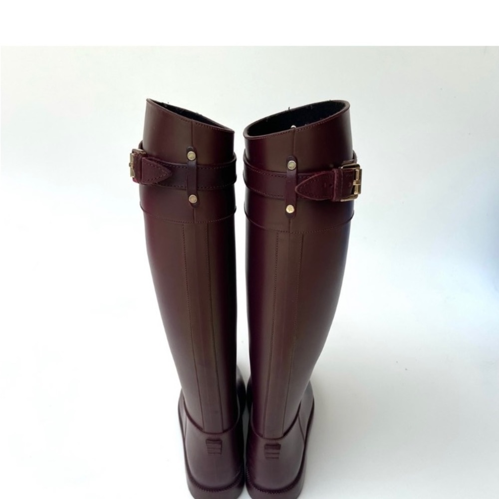 MULBERRY rubber rain boots equestrian wellingtons size 9 British designer